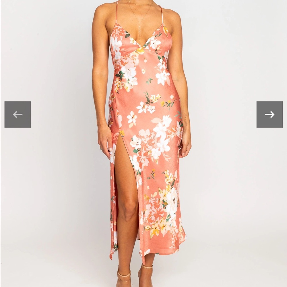 NWT RESA Harper Midi Dress in Terracotta Floral